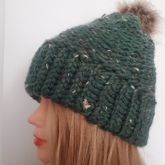 NWOT Handmade Beanie with 20% Wool! - Picture 10 of 12